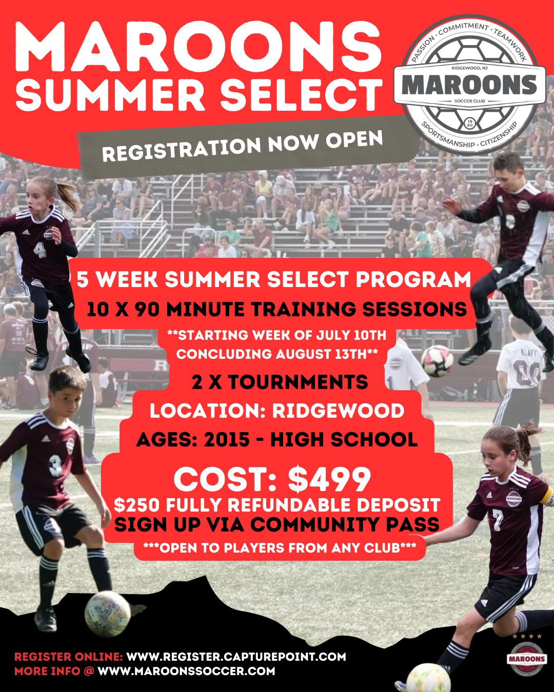 Summer Programs - Maroons Soccer Club - Ridgewood, NJ